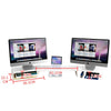 Dual Monitor Stand Riser Storage Desk Laptop Computer Organizer Stand Adjustable