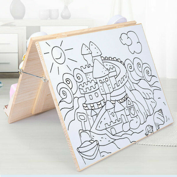 Montessori Unlock Toy Baby Double Sided Busy Board Wooden Sensory Toys Learning