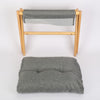 Foldable Foot Step Stool Ottoman Foot Rest Under Desk Padded Sofa Cushion Stool