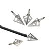 6x Archery Broadhead Hunting 100gr Arrow Head 3 Blade Stainless Steel Arrowhead