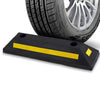 2pcs Car Parking Barrier Anti-Collision Locator Rubber Block Truck Wheel Limiter