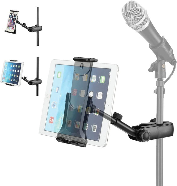 Tablet Holder for Microphone Stand Mic Music Stand Holder Clamp 4.13-9.06" iPad