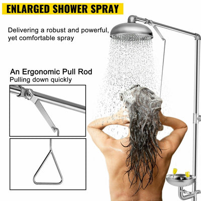2 In 1 Emergency Eye Wash Shower Station Combination Washer Station First Aid