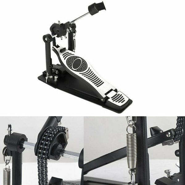 Single Bass Drum Double Chain Single Tread Hammer Pedal Practice Accessories