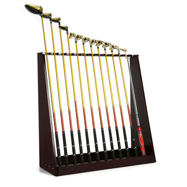 13-Slot Golf Putter Stand Rack High Quality Wooden Indoor Golf Display Rack