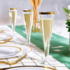 50/100X Disposable Champagne Flutes Plastic Wine Glasses Wedding Party BPA Free