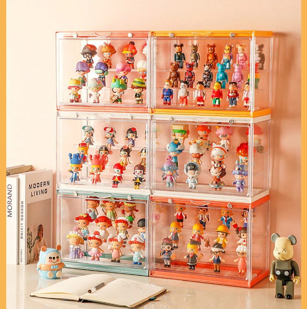 Transparent Display Box Blind Box Figures Display Showcase Model Collectible Box