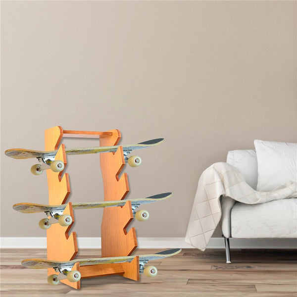 5-Layer Skateboard Rack Floor Stand Skateboard Storage Rack for Deck Longboard