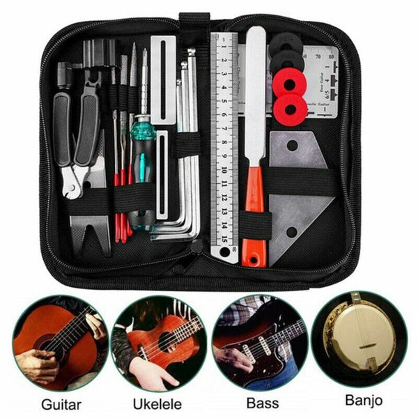 Luthier Guitar Care Kit Repair Maintenance Tool Full Set Guitar Tool Plier 20Pcs
