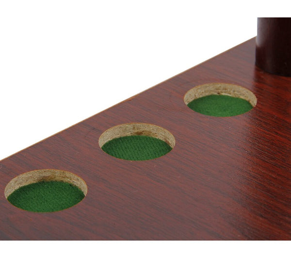 Wooden Pool Billiard Corner 7 CUE STAND Rack Durable Pool Cue Rack Holder AU