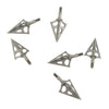 6x Archery Broadhead Hunting 100gr Arrow Head 3 Blade Stainless Steel Arrowhead