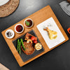 Black Rock Grill Steak Stone Set Hot Stone Cooking Steak Stone w/Ceramic Dishes
