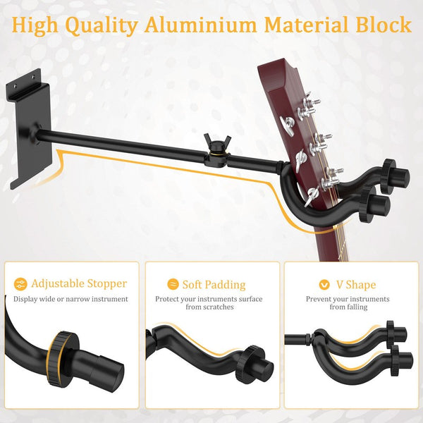 Guitar Keeper Bundle with 5 Guitar Hangers Adjustable String Swing Guitar Hanger