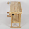 Heavy Duty Wood Workbench with Adjustable Handle & Storage for Garage Workshop