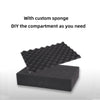 Multi-Purpose Microphone Carry Case Foam Insert Aluminum Alloy Storage Box