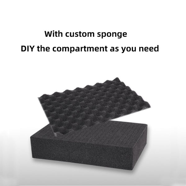 Multi-Purpose Microphone Carry Case Foam Insert Aluminum Alloy Storage Box