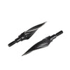 6pcs 150 Grain Archery Screw-In Broadheads Hunting Arrow Head Black AU
