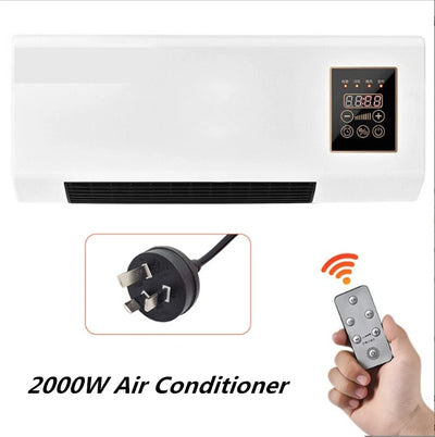 Wall Mounted Fan Air Conditioner Mini Fan Natural Wind Heating Double Use 2000W - Image 4