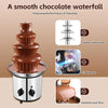 4 Tier Electric Chocolate Fountain Chocolate Fondue Waterfall Stainless Steel - Image 6