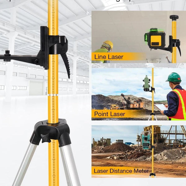12 Ft/3.7m Adjustable Telescoping Pole for Rotary Line Lasers level AU STOCK