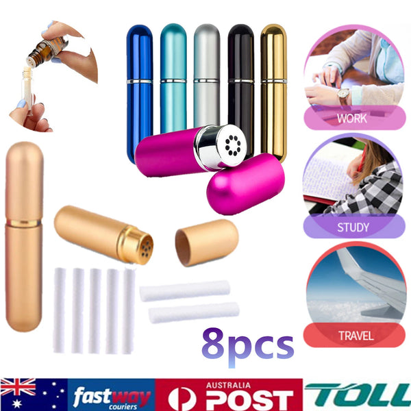 8pcs Nasal Inhaler tubes for Essential Oil Portable Reusable Blank Nasal Inhaler - Image 1