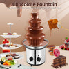 4 Tier Electric Chocolate Fountain Chocolate Fondue Waterfall Stainless Steel - Image 5