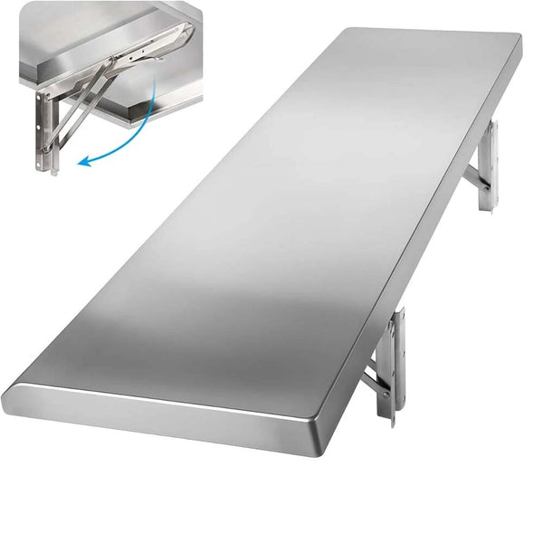 90x30 Wall Mount Shelving Stainless Steel Shelf For Food Truck BBQ working table - Image 1