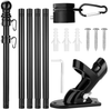 1.8M Telescopic Flag Pole Australian Flagpole Ball Flag Top Kit Holder Aluminum