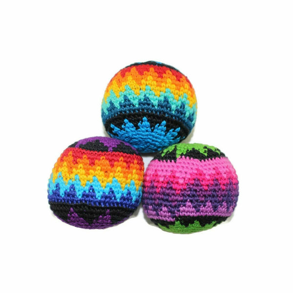 3PCS Juggling Balls Hacky Sacks Footbag Stress Balls Magic Wool Gifts Fun Balls