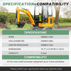 20" No Teeth Flat Backhoe Bucket Mini Excavator Small Digger Attachment 500mm - Image 3