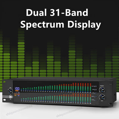 Professional Dual Channel 31-Band Equalizer Digital Synchronized Control Display - Image 2
