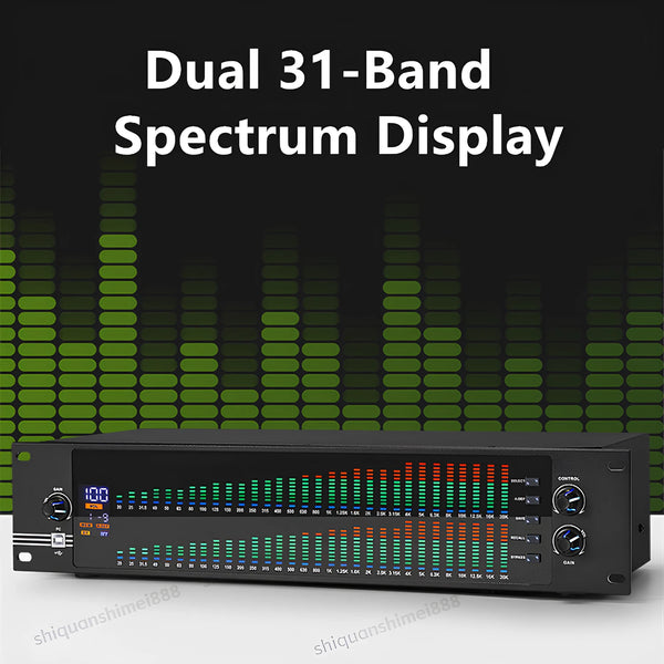 Professional Dual Channel 31-Band Equalizer Digital Synchronized Control Display - Image 2