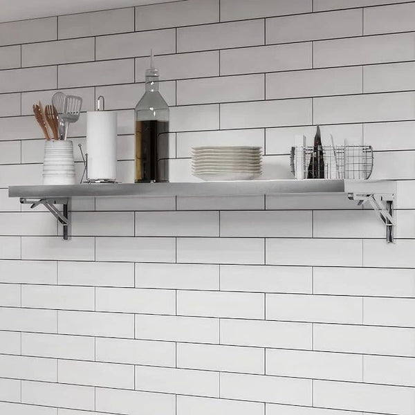 90x30 Wall Mount Shelving Stainless Steel Shelf For Food Truck BBQ working table - Image 5