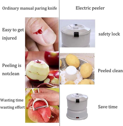 Electric Potato Peeler Commercial Automatic Peeler Suitable for 1.76 lb Potatoes - Image 8