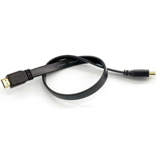 Full HD Short HDMI Male to Male Plug Flat Cable Cord for Audio Video HDTV 30cm - Image 3
