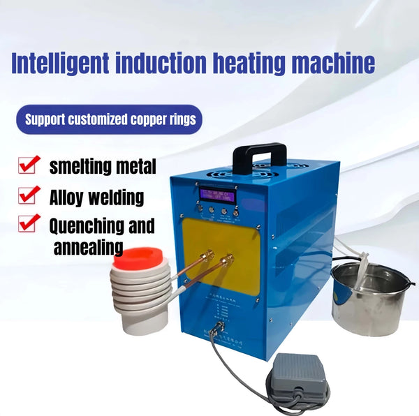 3000W Induction Heater Metal Melting Furnace Gold Jewellery Melting Tool AU