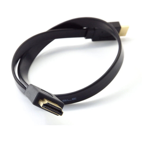 Full HD Short HDMI Male to Male Plug Flat Cable Cord for Audio Video HDTV 30cm - Image 8