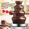 4 Tier Electric Chocolate Fountain Chocolate Fondue Waterfall Stainless Steel - Image 11