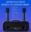 Bluetooth Karaoke Speaker & 2 Wireless Microphones Rechargeable Karaoke Machine