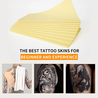 10PCS 3mm Tattoo Practice Fake Skin Double Sided Reusable Silicone Beginner - Image 8