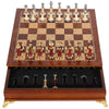 40x40cm Wooden Chess Set Premium Solid Wood Board Metal Chess Pieces Drawer - Image 4