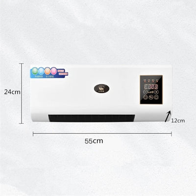 Wall Mounted Fan Air Conditioner Mini Fan Natural Wind Heating Double Use 2000W - Image 2