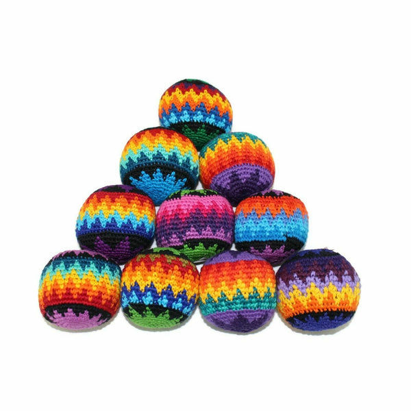 3PCS Juggling Balls Hacky Sacks Footbag Stress Balls Magic Wool Gifts Fun Balls