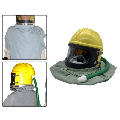Sandblasting Helmet Sand Blasting Hood Cape for Sandblasting Welding Cutting