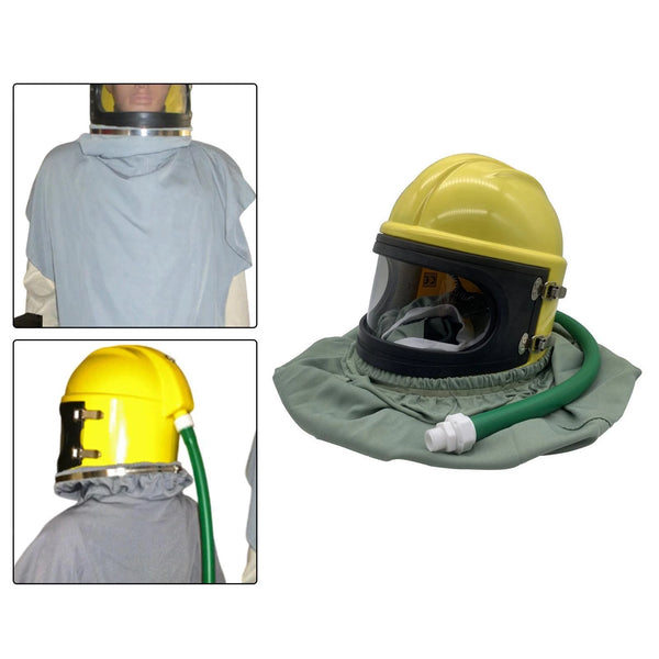 Sandblasting Helmet Sand Blasting Hood Cape for Sandblasting Welding Cutting