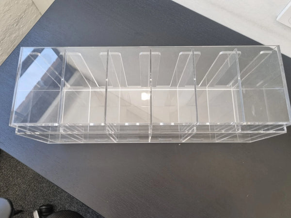 6 Slot Acrylic Pokemon TCG Premium Booster Pack Dispenser Stackable Design Clear
