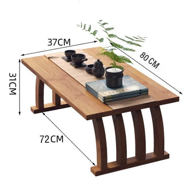 Coffee Table Japanese Floor Table Low Table Living Room Coffee Table Home Office - Image 5