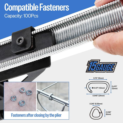 SC7C-I2 Pneumatic Hog Ring Stapler 15GAAir C Ring Stapler Gun Hog Ring Pliers