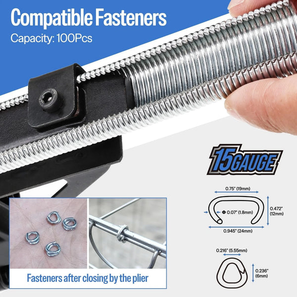 SC7C-I2 Pneumatic Hog Ring Stapler 15GA  Air C Ring Stapler Gun Hog Ring Pliers