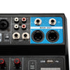 5 Channel Mini Bluetooth Audio Mixer USB DJ Live Console Sound Card Studio Mixer